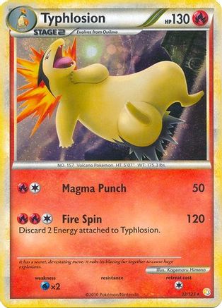 Typhlosion 032/123 - Holo Rare - Holofoil