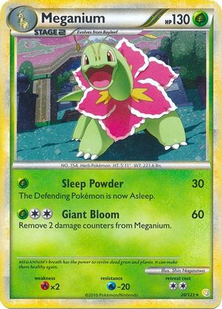 Meganium 026/123 - Holo Rare - Holofoil