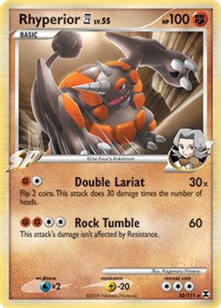 Rhyperior E4 032/111 - Holo Rare - Holofoil