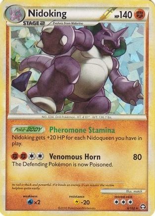 Nidoking 006/102 - Holo Rare - Holofoil