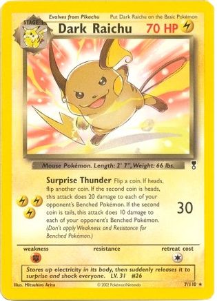 Dark Raichu 007/110 - Rare