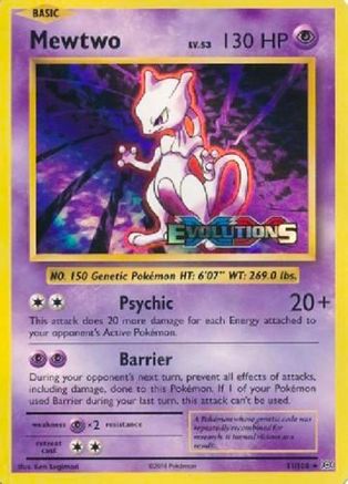 Mewtwo (XY Evolutions Prerelease) 051 - Promo - Holofoil