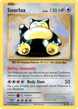 Snorlax XY179/211 - Promo - Holofoil