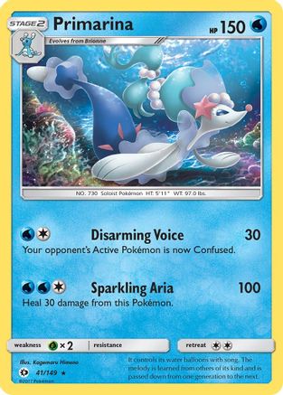 Primarina 041/149/149 - Rare