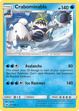 Crabominable 043/149/149 - Rare