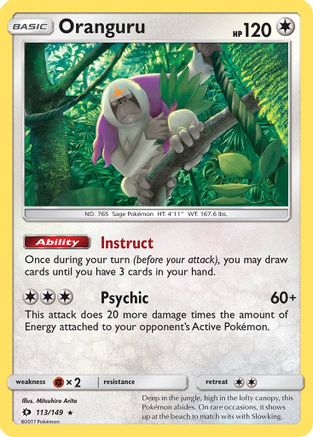 Oranguru 113/149/149 - Holo Rare - Holofoil
