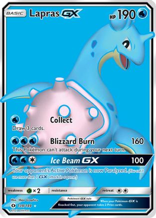 Lapras GX (Full Art) 139/149/149 - Ultra Rare - Holofoil