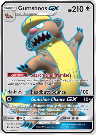 Gumshoos GX (Full Art) 145/149/149 - Ultra Rare - Holofoil