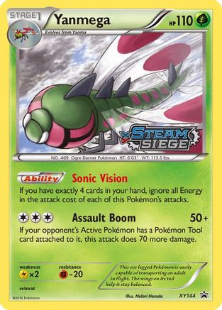 Yanmega (XY Steam Siege Prerelease) XY144/211 - Promo - Holofoil
