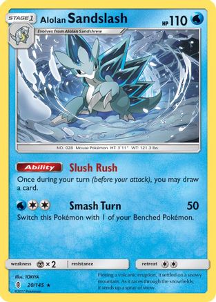 Alolan Sandslash 020/145/145 - Rare