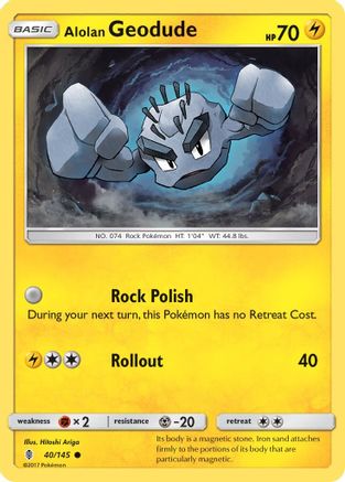 Alolan Geodude 040/145/145 - Common