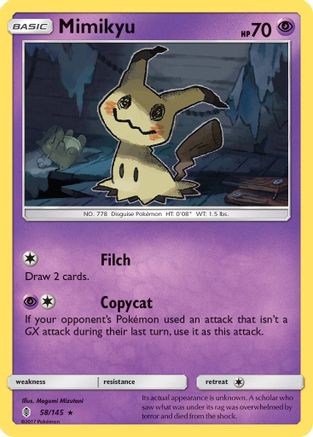 Mimikyu 058/145/145 - Holo Rare - Holofoil
