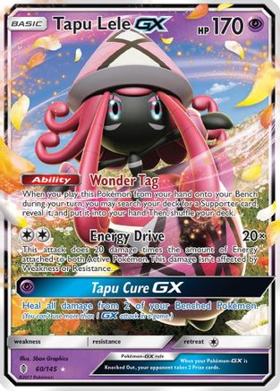 Tapu Lele GX 060/145/145 - Ultra Rare - Holofoil