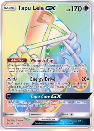 Tapu Lele GX (Secret) 155/145 - Secret Rare - Holofoil