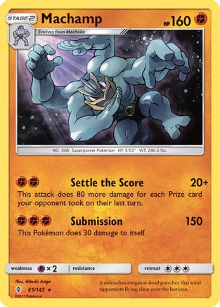Machamp 065/145/145 - Holo Rare - Holofoil