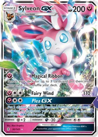 Sylveon GX 092/145/145 - Ultra Rare - Holofoil
