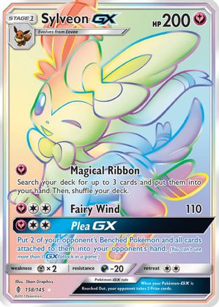 Sylveon GX (Secret) 158/145 - Secret Rare - Holofoil