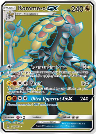 Kommo-o GX (Full Art) 141/145/145 - Ultra Rare - Holofoil