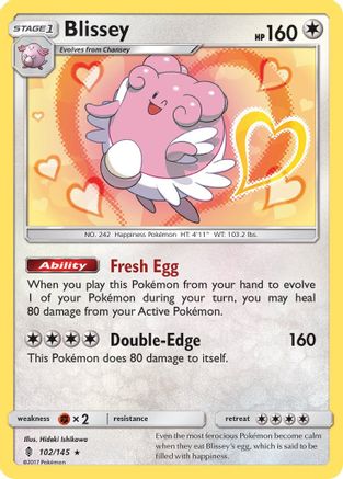 Blissey 102/145/145 - Holo Rare - Holofoil
