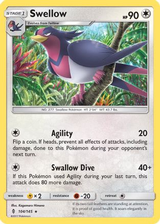 Swellow 104/145 - Rare