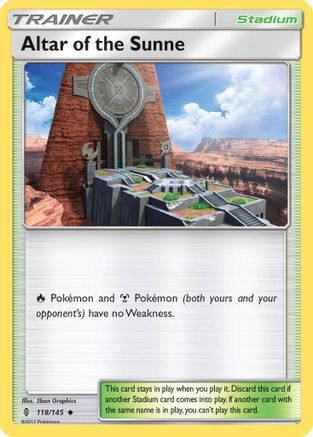 Altar of the Sunne 118/145/145 - Uncommon