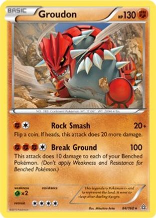 Groudon 084/160 - Holo Rare - Holofoil