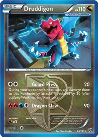 Druddigon 094/135 - Holo Rare - Holofoil