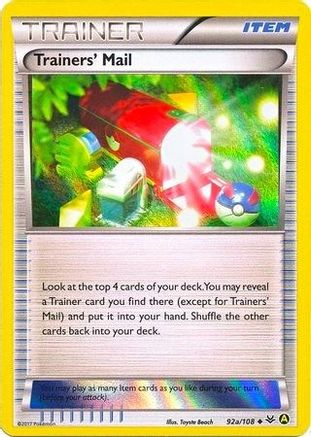 Trainers' Mail 92a/108 - Promo - Holofoil