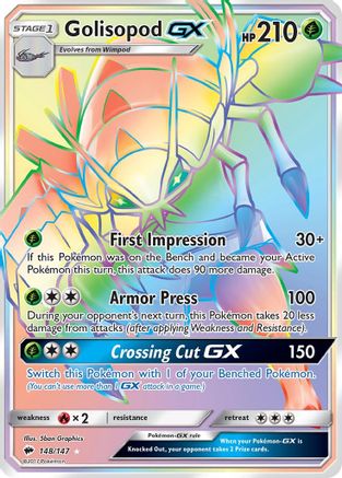 Golisopod GX (Secret) 148/147 - Secret Rare - Holofoil