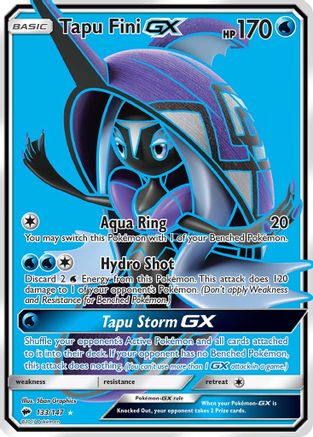 Tapu Fini GX (Full Art) 133/147/147 - Ultra Rare - Holofoil