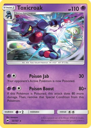 Toxicroak 055/147/147 - Rare