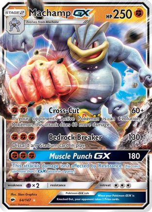 Machamp GX 064/147/147 - Ultra Rare - Holofoil
