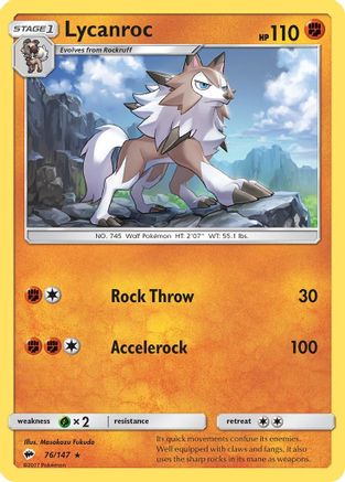 Lycanroc (76) 076/147/147 - Rare