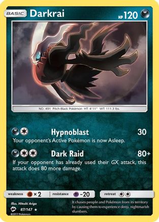 Darkrai 087/147/147 - Holo Rare - Holofoil