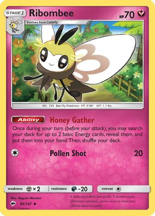 Ribombee 096/147/147 - Uncommon