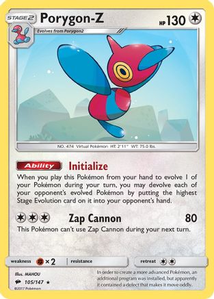Porygon-Z 105/147/147 - Holo Rare - Holofoil
