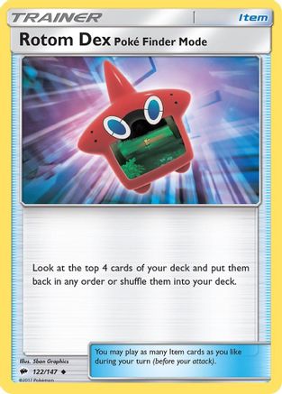 Rotom Dex Poke Finder Mode 122/147/147 - Uncommon