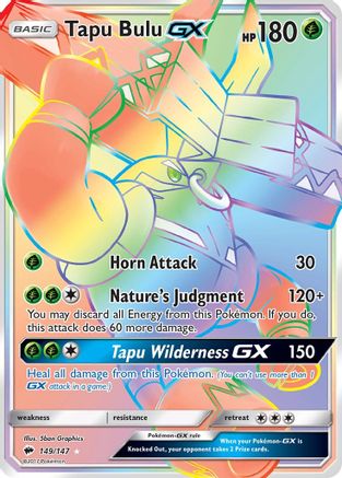 Tapu Bulu GX (Secret) 149/147 - Secret Rare - Holofoil