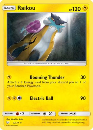 Raikou 032/73/73 - Holo Rare - Holofoil