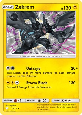 Zekrom 035/73/73 - Holo Rare - Holofoil