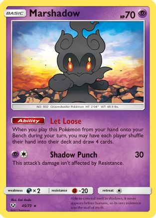 Marshadow 045/73/73 - Holo Rare - Holofoil