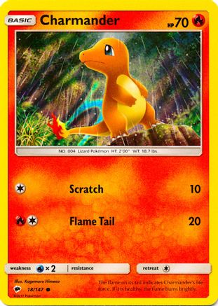 Charmander 018/147 - Promo - Holofoil