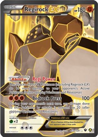 Regirock EX 43a/124/124 - Promo - Holofoil