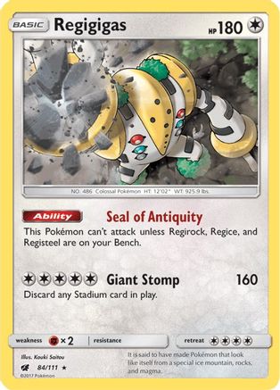 Regigigas 084/111/111 - Holo Rare - Holofoil