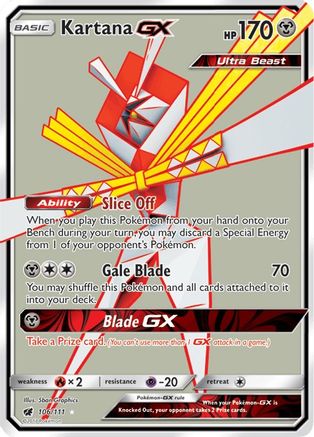 Kartana GX (Full Art) 106/111/111 - Ultra Rare - Holofoil