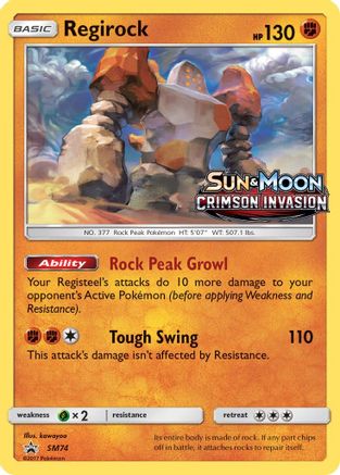 Regirock SM74/248 - Promo - Holofoil