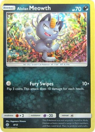 Alolan Meowth 008/12/12 - Promo - Holofoil