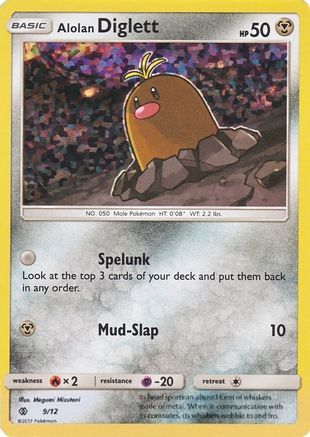 Alolan Diglett 009/12/12 - Promo - Holofoil