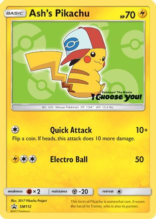 Ash's Pikachu SM112/248 - Promo
