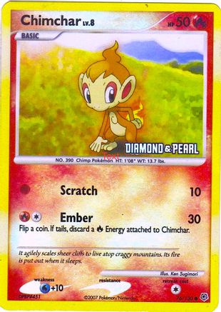 Chimchar 076/130 - Promo - Reverse Holofoil